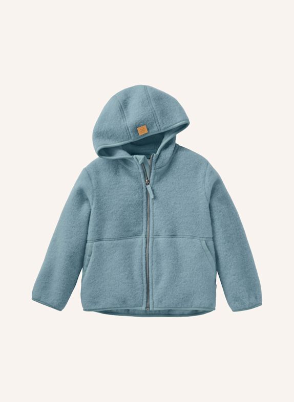 hessnatur Wollfleece Jacke BLAU