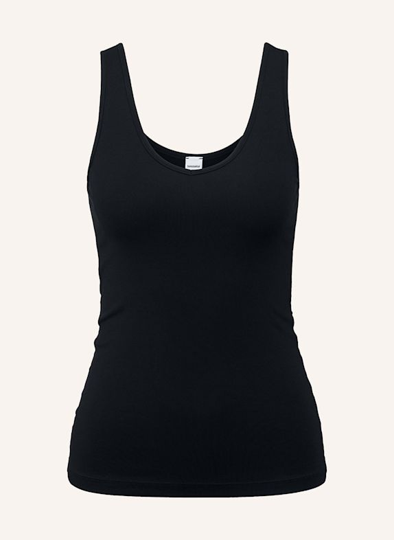 hessnatur hessnatur V-Neck Tanktop PURE SENSE aus TENCEL™ Modal SCHWARZ