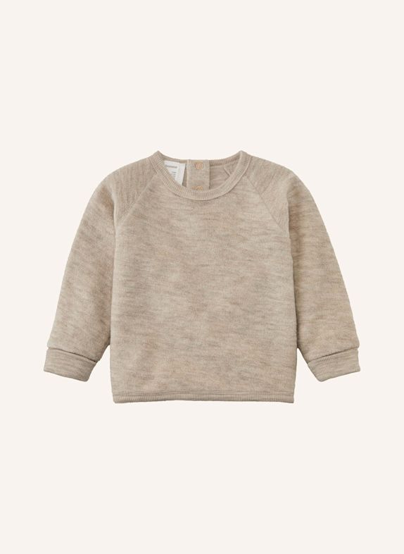 hessnatur hessnatur Wollfrottee Sweatshirt Raglan aus reiner Bio-Merinowolle BEIGE