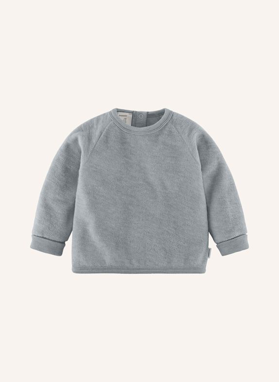 hessnatur hessnatur Wollfrottee Sweatshirt Raglan aus reiner Bio-Merinowolle BLAU