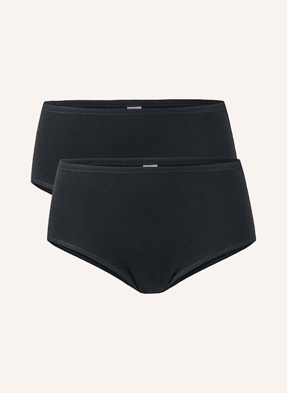 hessnatur Panty Regular Cut 2er-Set SCHWARZ