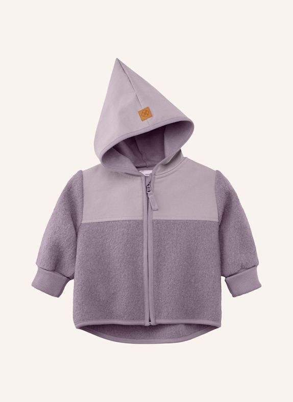 hessnatur Wollwalk Jacke HELLLILA