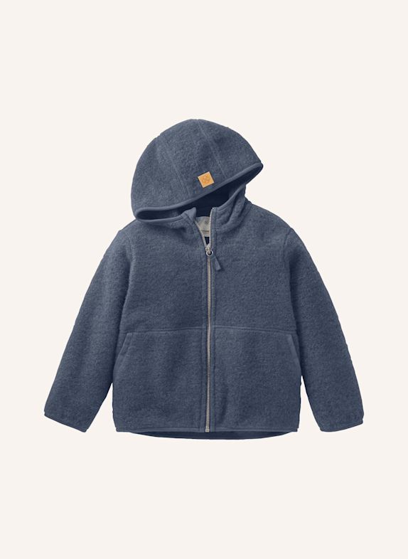 hessnatur Wollfleece Jacke BLAU