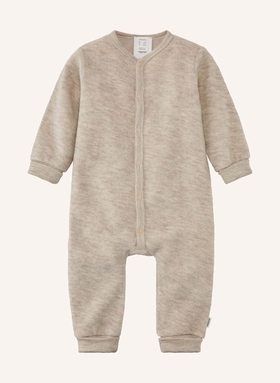 hessnatur hessnatur Wollfrottee Overall aus reiner Bio-Merinowolle BEIGE