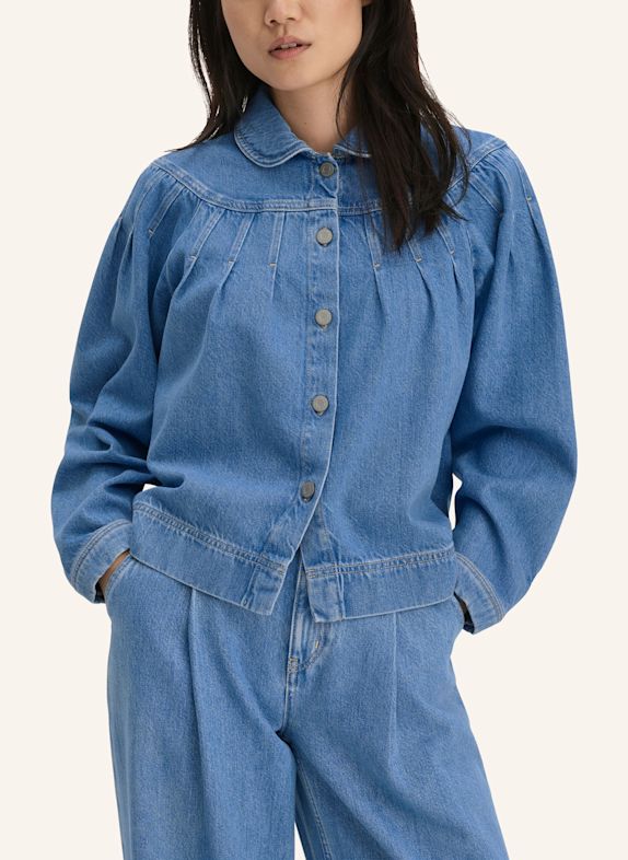 hessnatur hessnatur Jeansjacke Relaxed aus Bio-Baumwolle mit TENCEL™ Lyocell BLAU