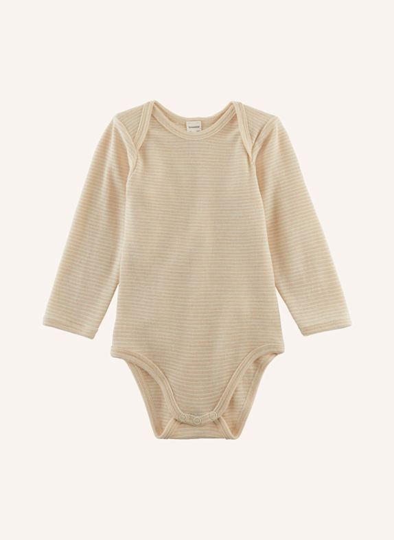 hessnatur hessnatur Langarm Body aus Bio-Merinowolle mit Seide GOLD