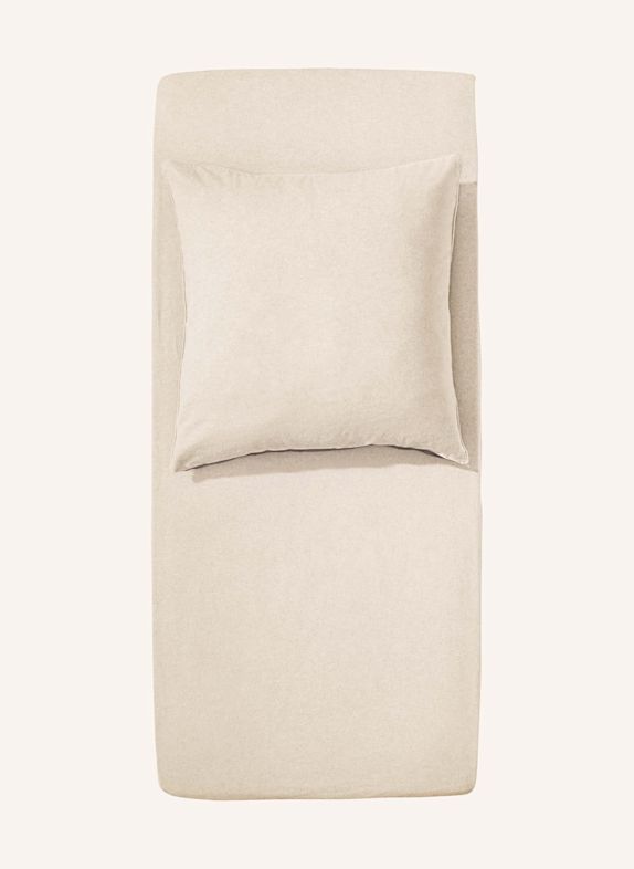 hessnatur Biber-Spannbett-Tuch BEIGE