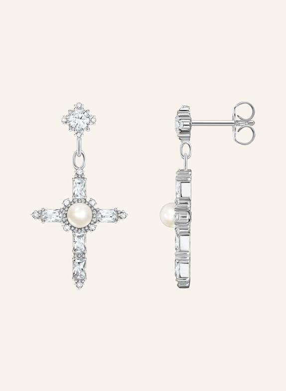 THOMAS SABO Ohrringe WEISS/ SILBER