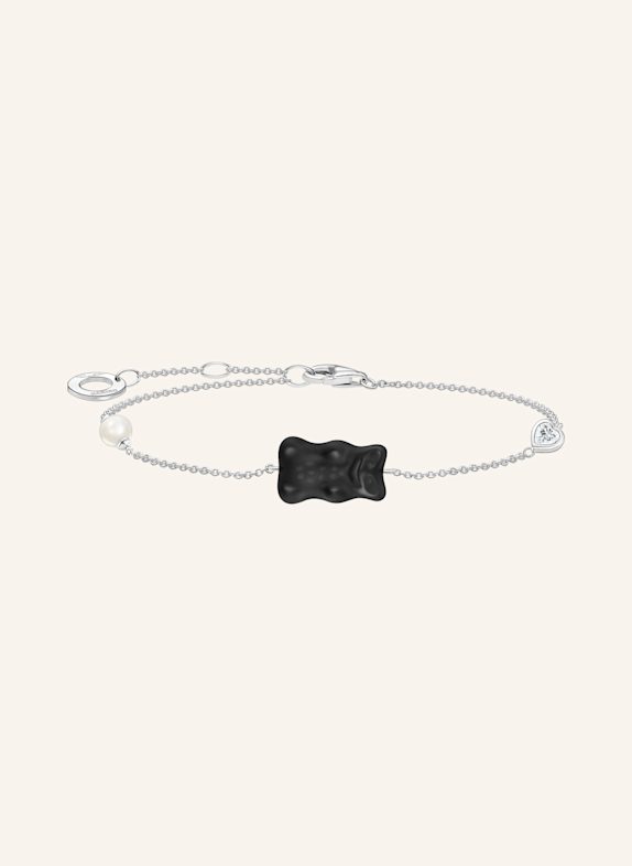 THOMAS SABO Armband SCHWARZ/ SILBER/ WEISS