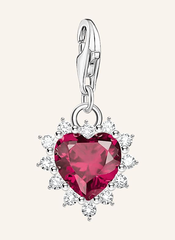 THOMAS SABO Charm-Anhänger SILBER/ WEISS/ ROT