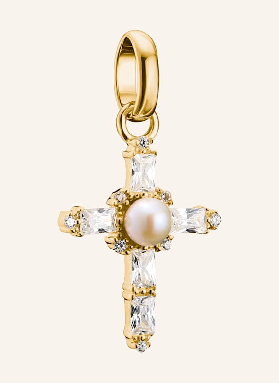 THOMAS SABO Charm-Anhänger GOLD/ WEISS