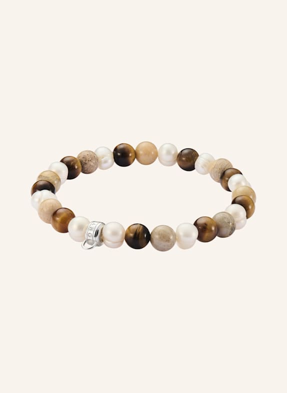 THOMAS SABO Armband SILBER/ BRAUN/ WEISS