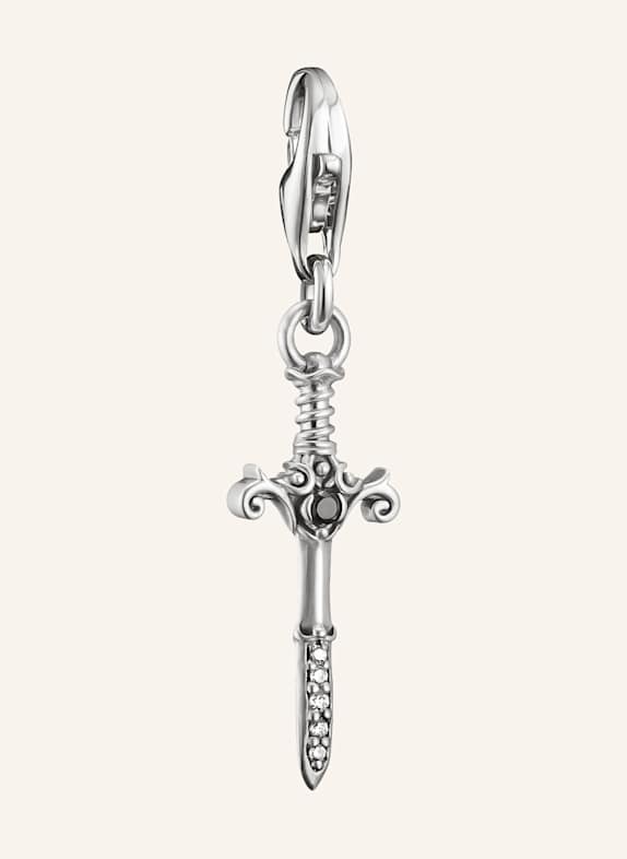 THOMAS SABO Charm-Anhänger SILBER/ SCHWARZ/ WEISS