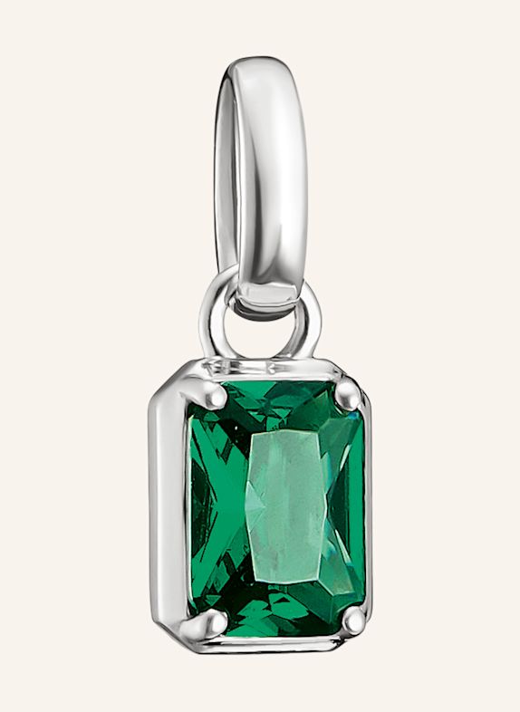 THOMAS SABO Charm-Anhänger SILBER / GRÜN