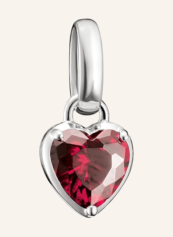 THOMAS SABO Charm-Anhänger SILBER / DUNKELROT