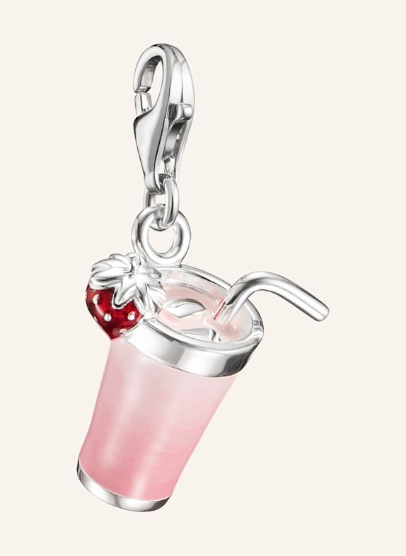 THOMAS SABO Charm-Anhänger SILBER/ PINK/ ROT