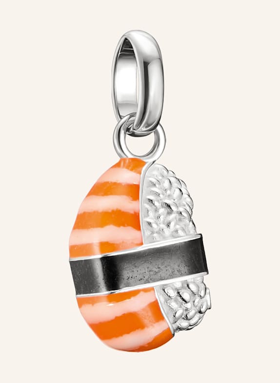 THOMAS SABO Charm-Anhänger SILBER/ ORANGE/ SCHWARZ