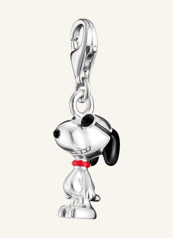 THOMAS SABO Charm-Anhänger SILBER/ SCHWARZ/ ROT
