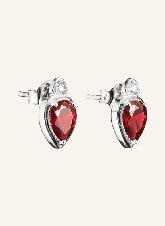THOMAS SABO Ohrstecker SILBER/ WEISS/ ROT