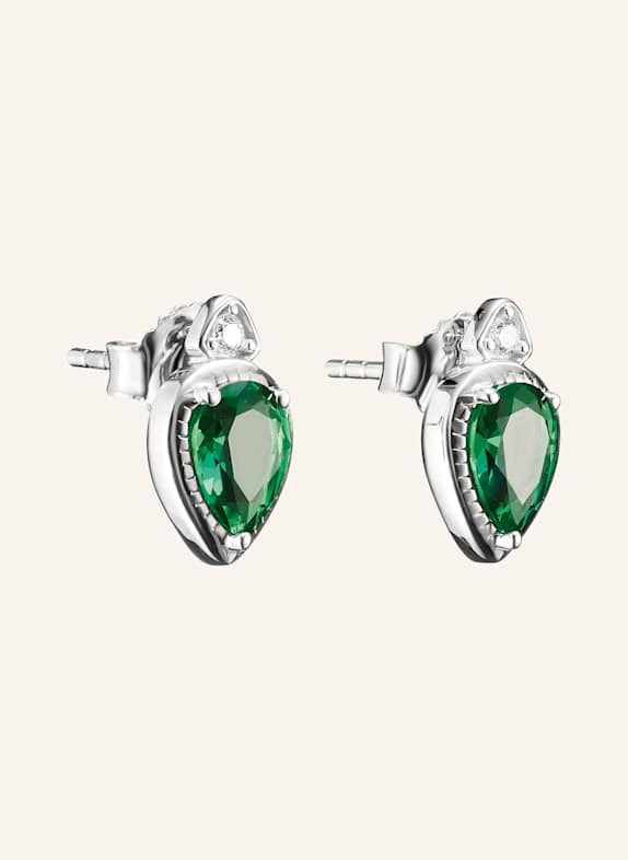 THOMAS SABO Ohrstecker SILBER/ WEISS/ GRÜN