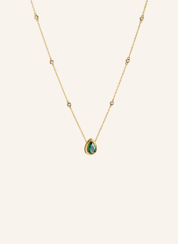 THOMAS SABO Kette GOLD/ GRÜN