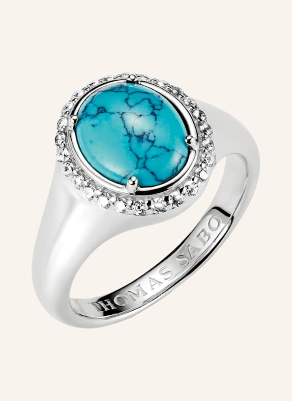 THOMAS SABO Ring SILBER/ WEISS/ TÜRKIS