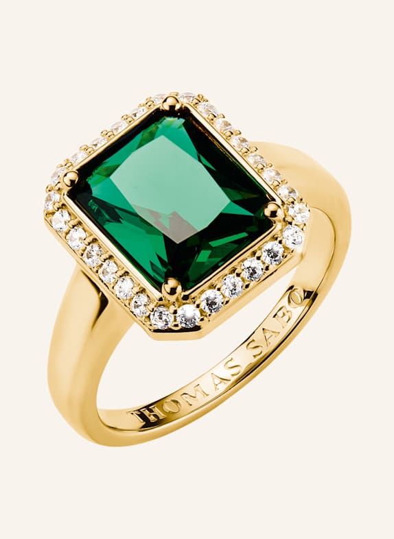 THOMAS SABO Ring GOLD/ GRÜN