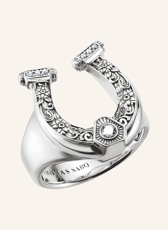 THOMAS SABO Ring SILBER/ WEISS