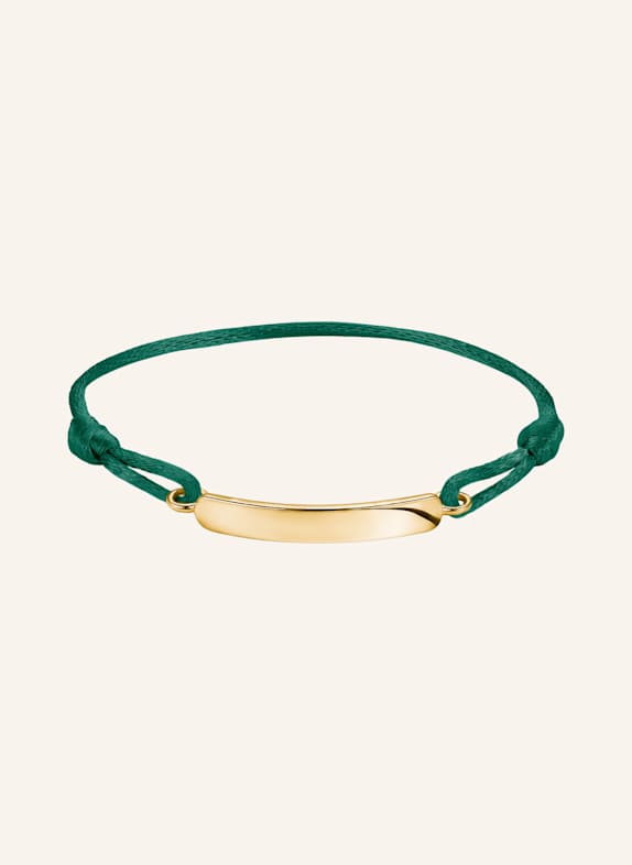 THOMAS SABO Armband GOLD/ DUNKELGRÜN