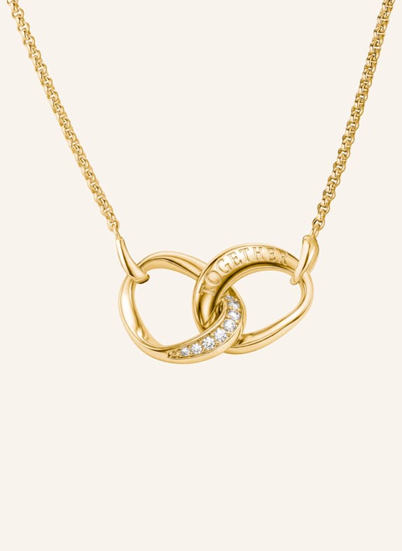 THOMAS SABO Kette GOLD/ WEISS