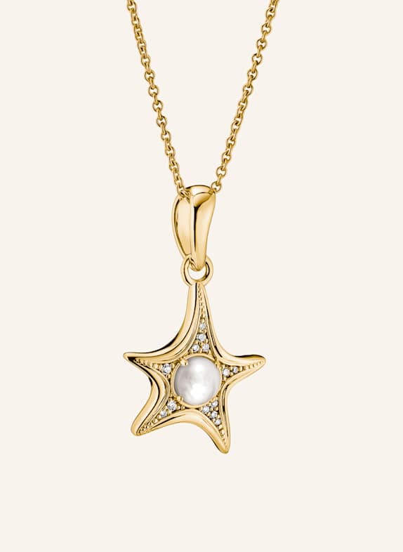THOMAS SABO Kette GOLD/ WEISS