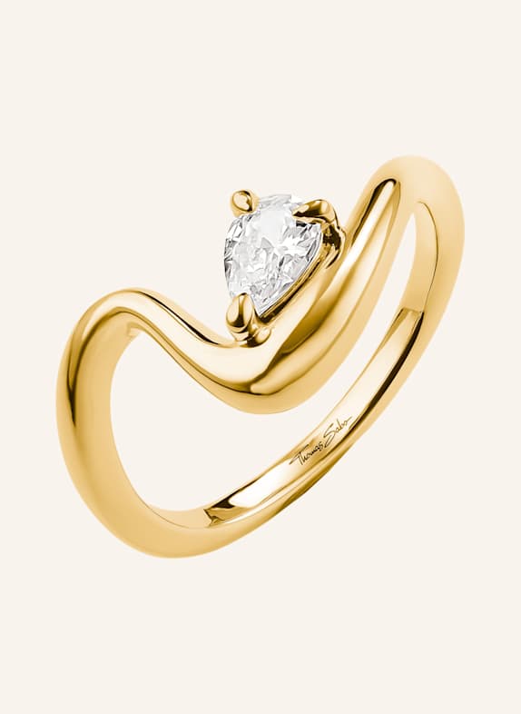 THOMAS SABO Ring GOLD/ WEISS