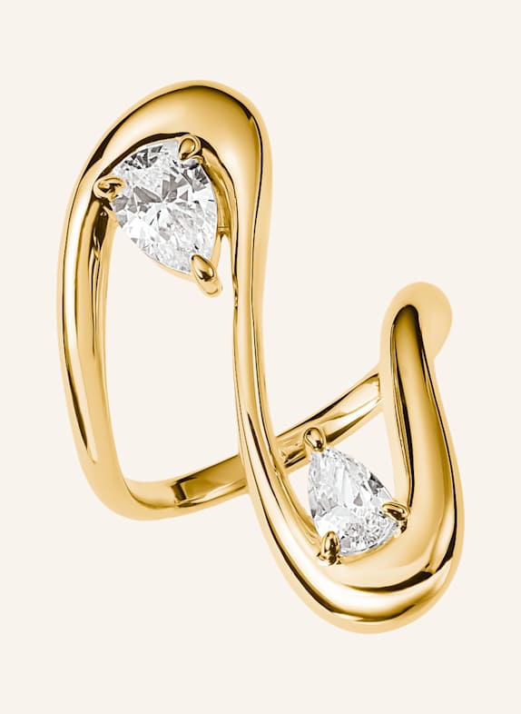 THOMAS SABO Ring GOLD/ WEISS