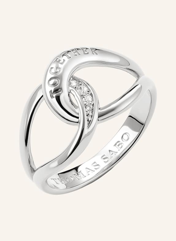THOMAS SABO Ring SILBER/ WEISS