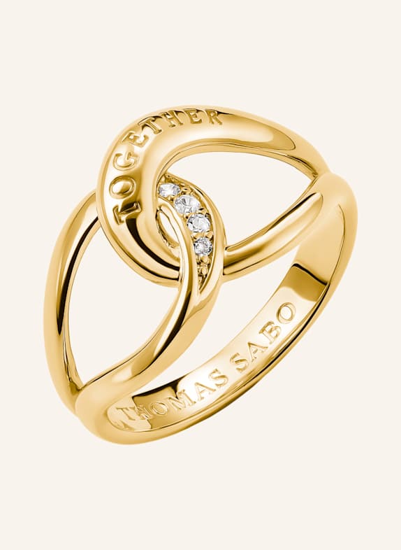 THOMAS SABO Ring GOLD/ WEISS
