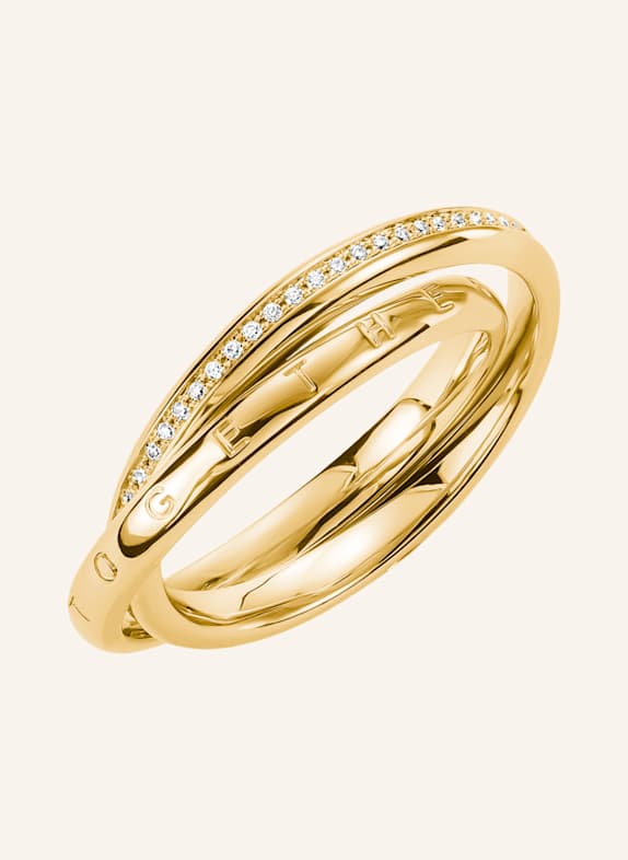 THOMAS SABO Ring GOLD/ WEISS