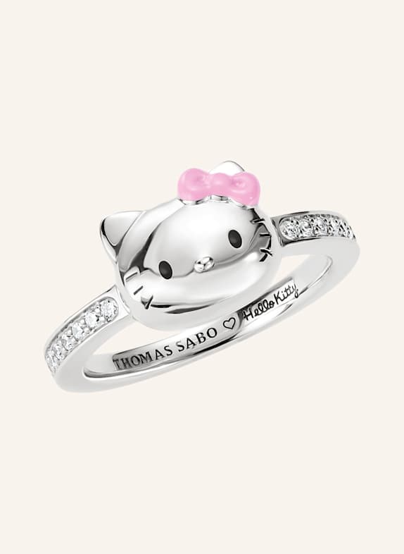 THOMAS SABO Ring SILBER/ SCHWARZ/ WEISS/ PINK