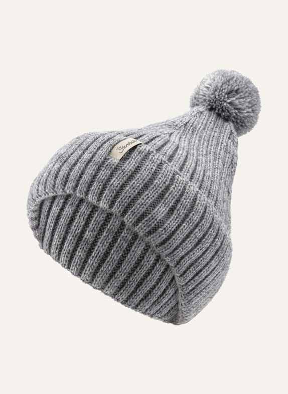 Sterntaler Strickmütze Melange SILBER