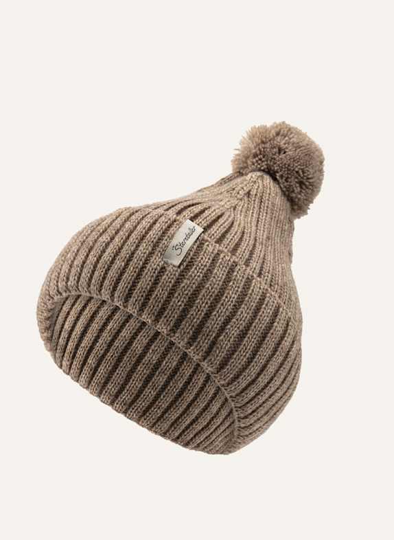 Sterntaler Strickmütze Melange BEIGE