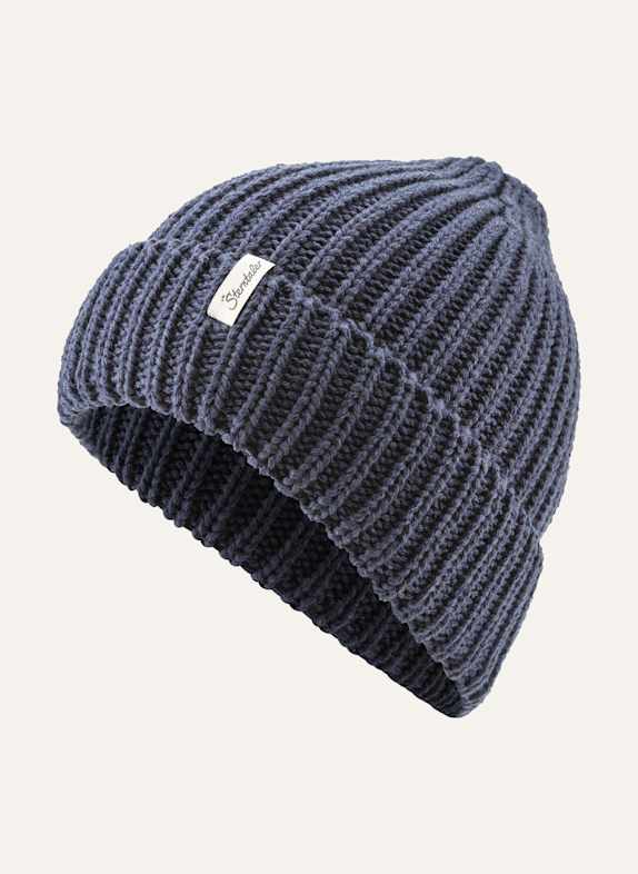 Sterntaler Strickmütze Umschlag BLAU