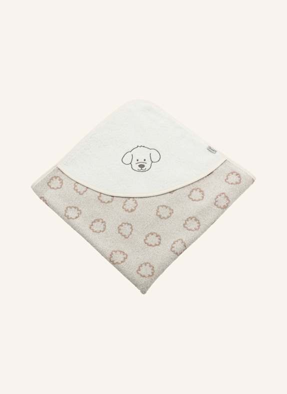Sterntaler Kapuzenbadetuch 80x80 Lucky BEIGE