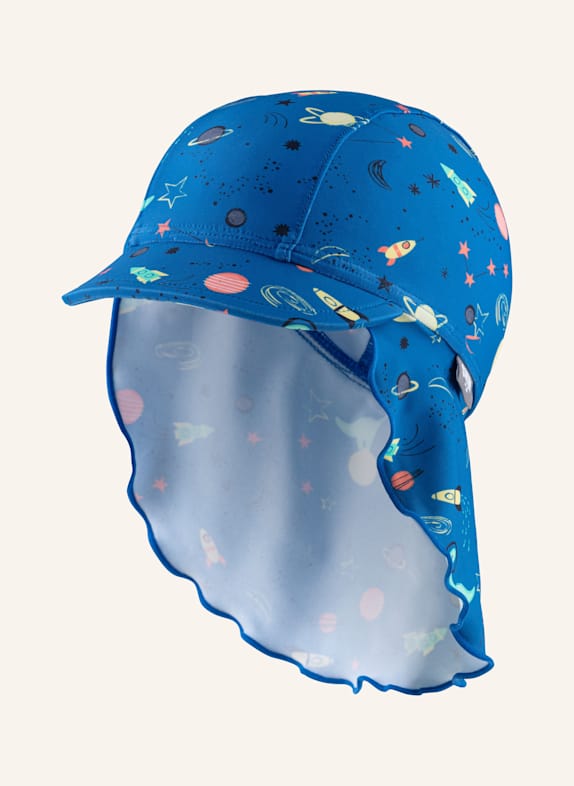 Sterntaler Schirmmütze mit Nackenschutz Weltraum BLAU