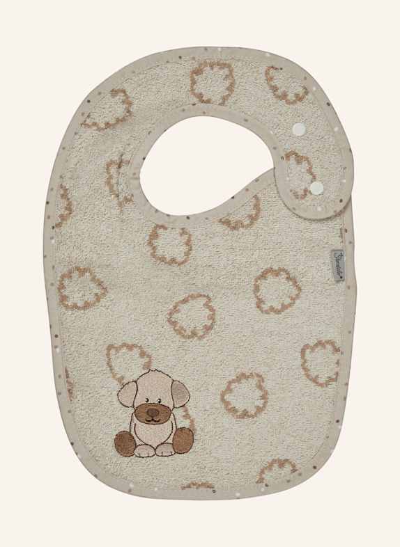 Sterntaler Lätzchen Druckknopf HUND Lucky BEIGE