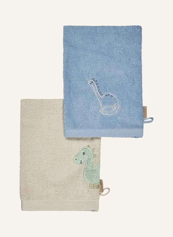 Sterntaler Waschlappen DINO Rexi BLAU