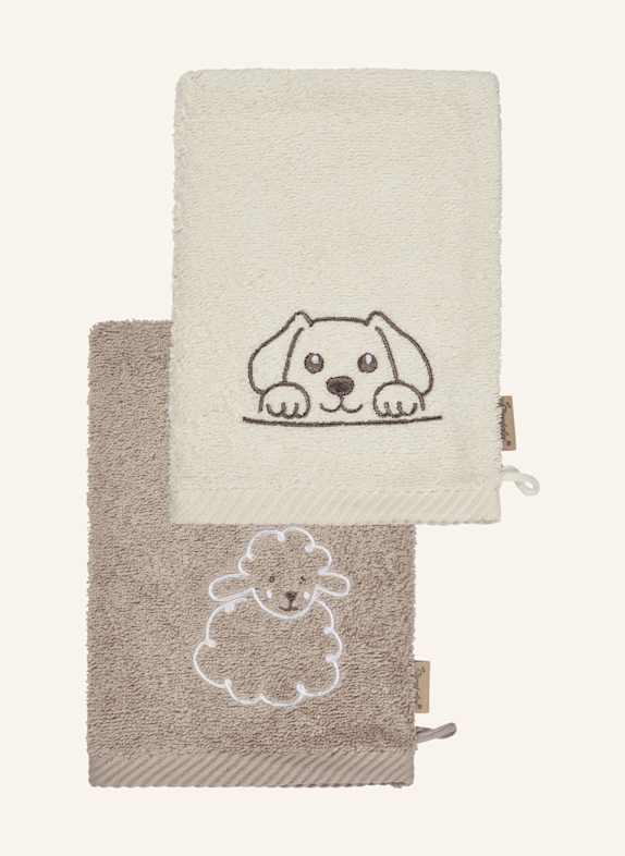 Sterntaler Waschlappen BAUERNHOF BEIGE