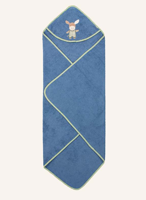 Sterntaler Kapuzenbadetuch 100 x 100 cm Emmilius BLAU