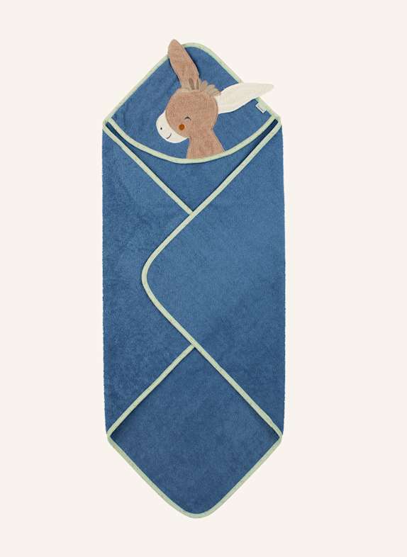 Sterntaler Motiv-Kapuzenbadetuch Emmilius BLAU