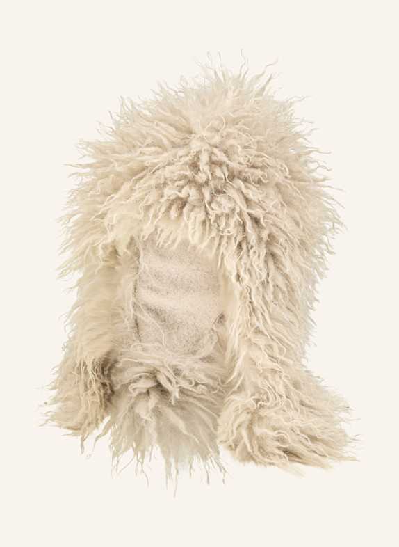Sterntaler Inka-Mütze Plüsch ECRU