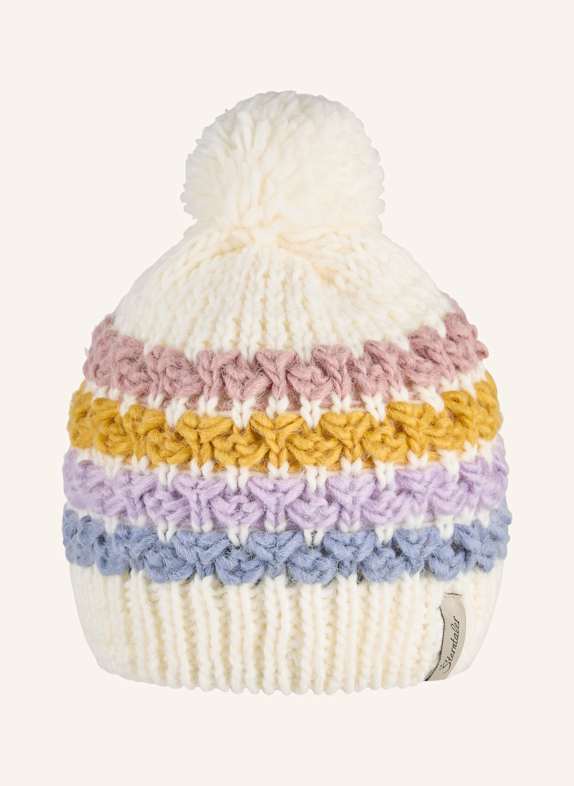 Sterntaler Bommelmütze Streifen BEIGE