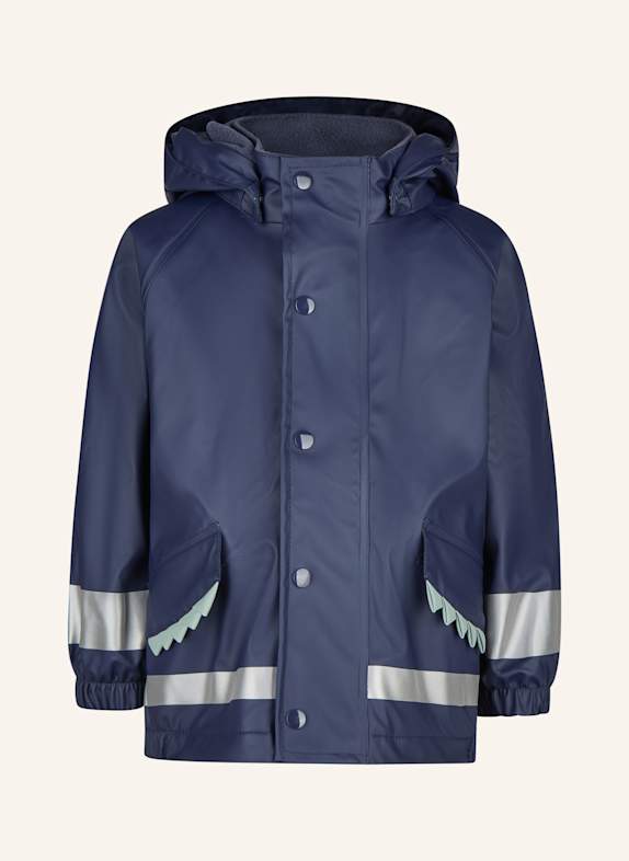 Sterntaler Regenjacke gefüttert Zacken BLAU